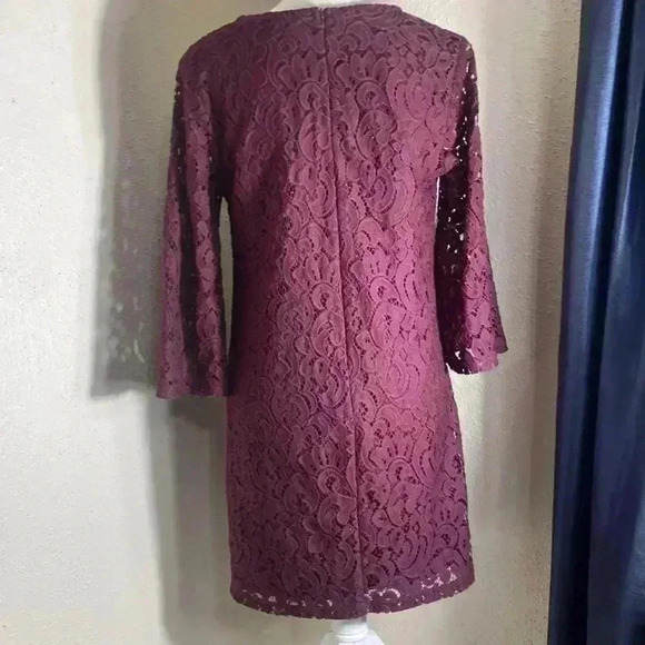 XHILARATION BURGUNDY DRESS SIZE MEDIUM - Picture 3 of 6